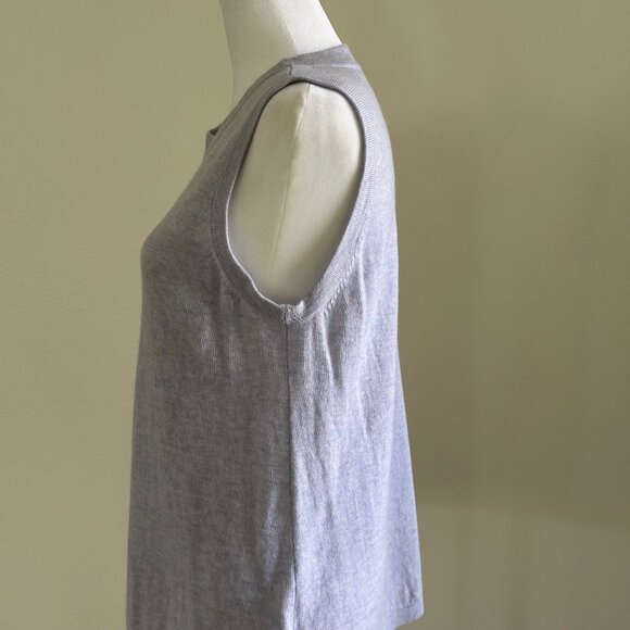Eileen Fisher Sweater Wool Alpaca Blend Women Minimalist Sleeveless Washable - Picture 3 of 9
